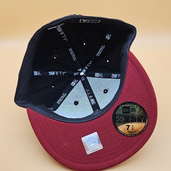 Arkansas Razorbacks Hat Cap New Era Fitted Size 7 1/4 Throwback A Logo NCAA SEC - Picture 8 of 10